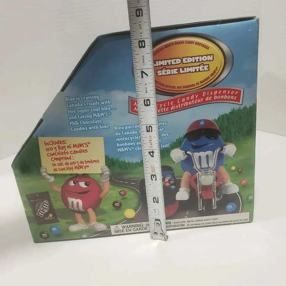 M&Ms Red/White/Blue Motorcycle Candy  Dispenser Limited Edition. - Picture 6 of 8